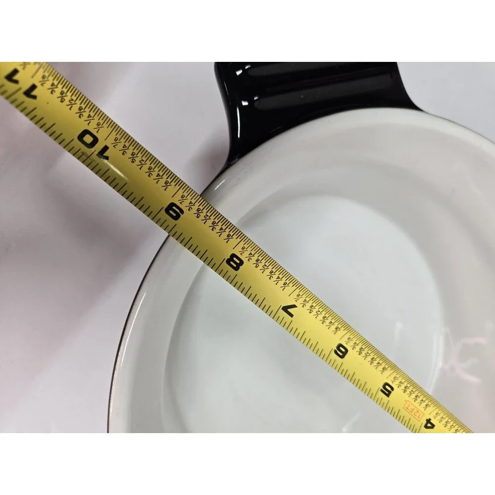 Cuisinart Chef's Classic Ceramic Stoneware Black Bakeware Baker 1.5 Qt